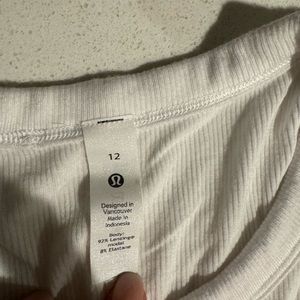 Lululemon high neck tank (white)